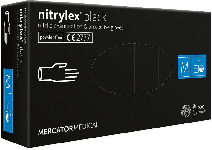Matériel médical Boite de gants nitrile noir Nitrylex... à Paris